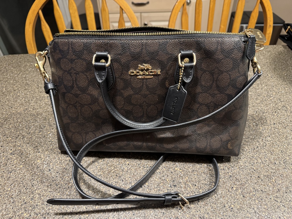 Coach Outlet Georgia Satchel Bag In Signature Canvas